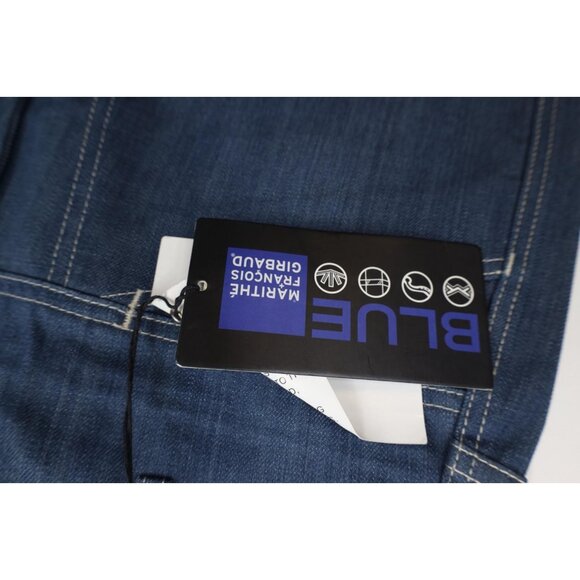 Deadstock Vintage 90s Marithe Francois Girbaud Mens 32 Baggy Denim Jean Shorts - Picture 7 of 16